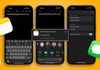 Send secret messages on iPhone with apple notes