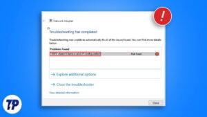 wifi doesn't have valid ip configuration