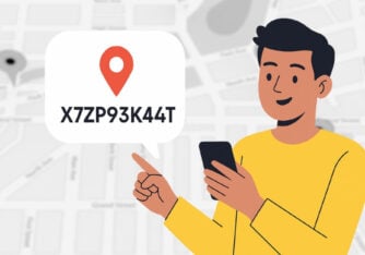 An illustration of user sharing DIGIPIN