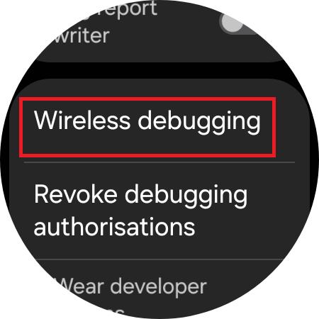 wireless debugging