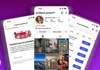 Instagram college class listings
