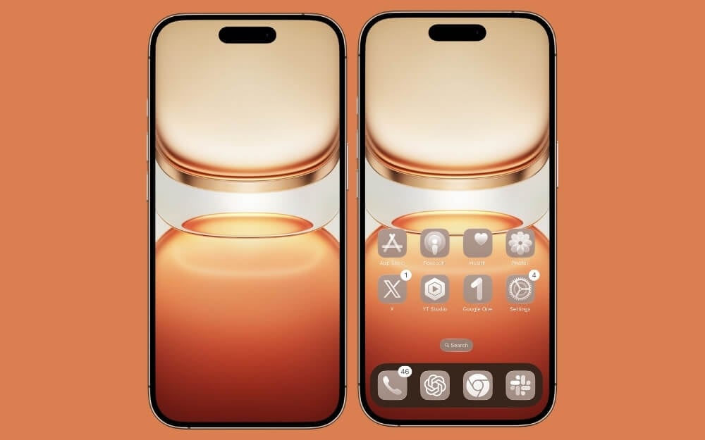 Amber Glass Wallpaper