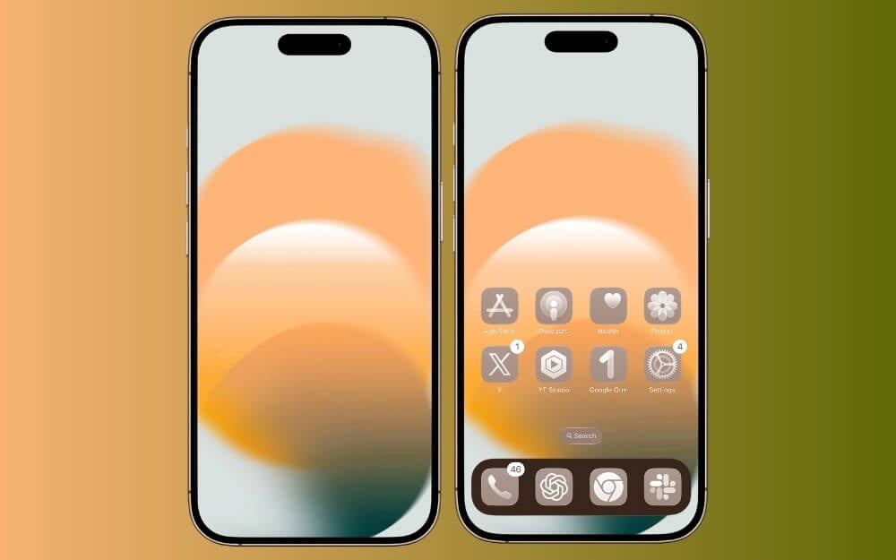 Glow Glass Wallpaper