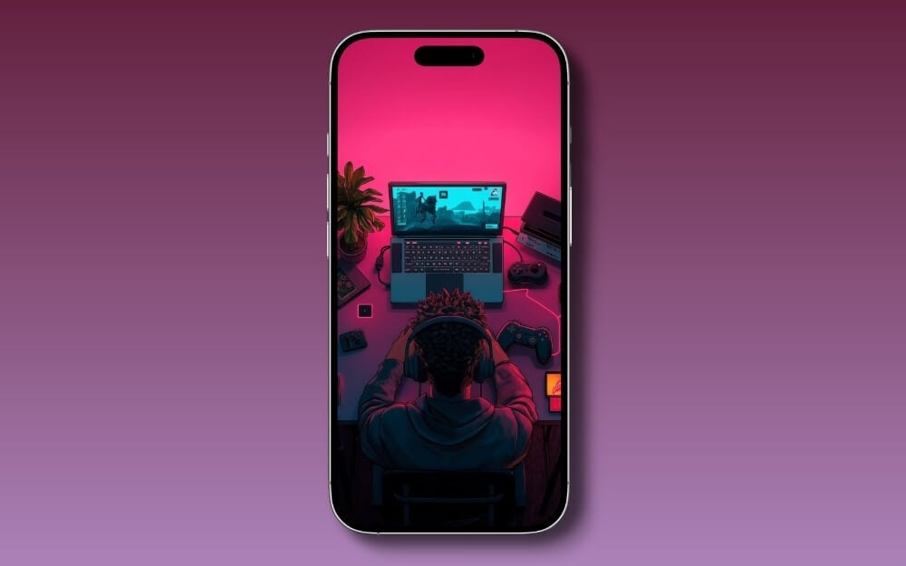 Darkroom Gaming Setup Wallpaper