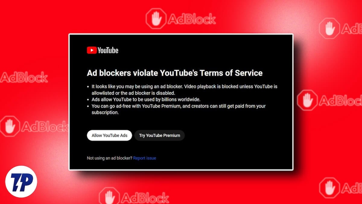 how to avoid adblock detection on youtube