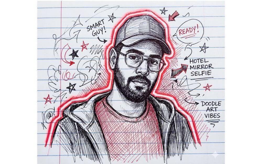 generate a hand drawn portrait illustration generate a hand-drawn portrait illustration