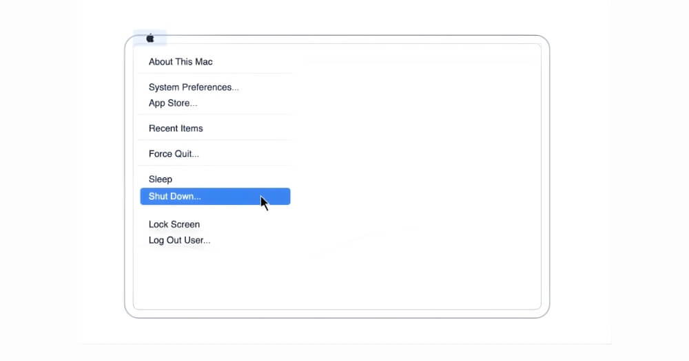 Shutdown your Mac