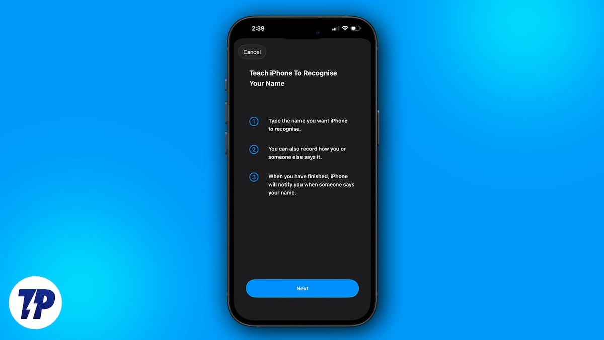 iphone name recognition