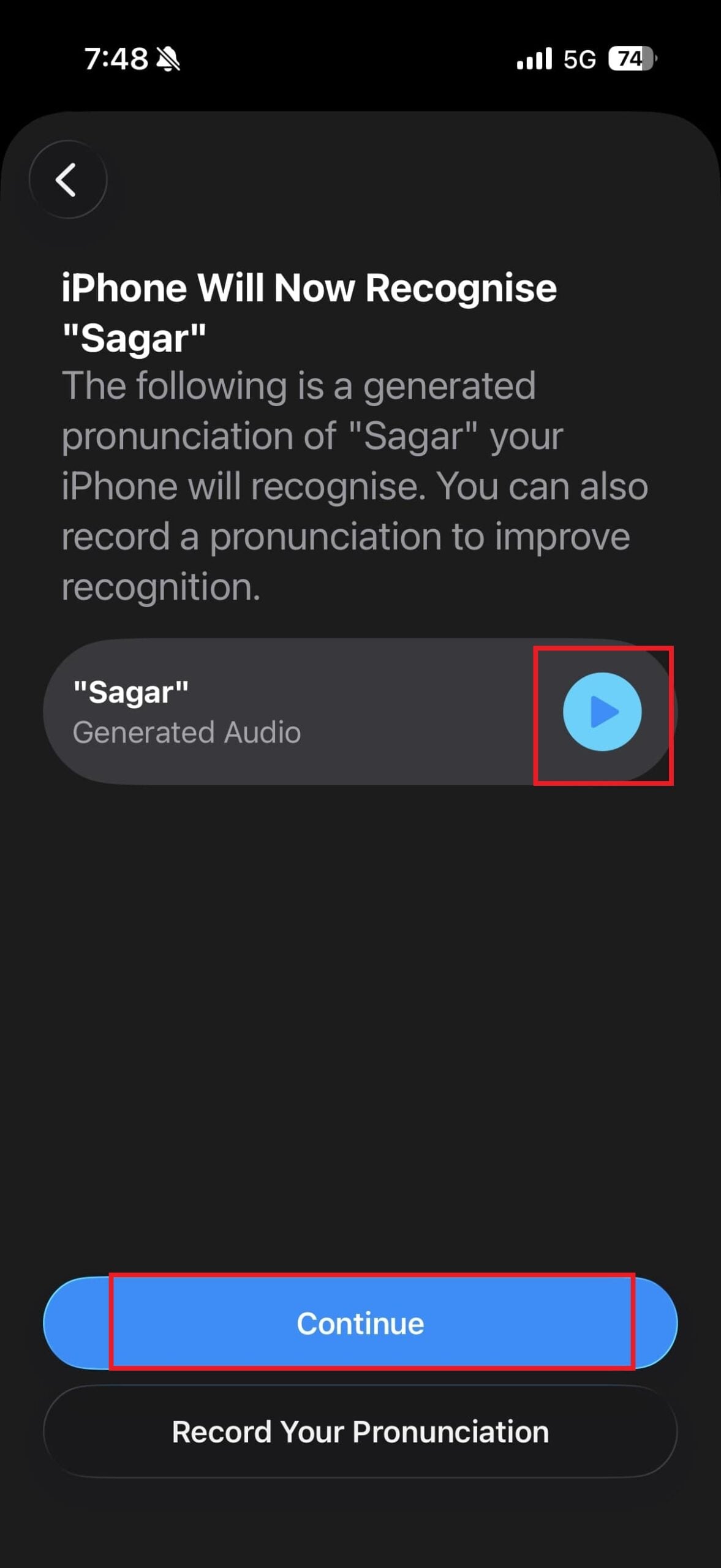 record a pronunciation 1 scaled use the name recognition iphone feature to know when someone calls you, even with music on - record a pronunciation 1 scaled