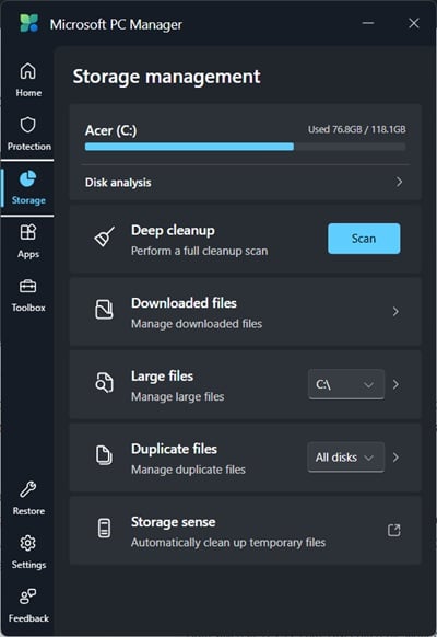 storage management