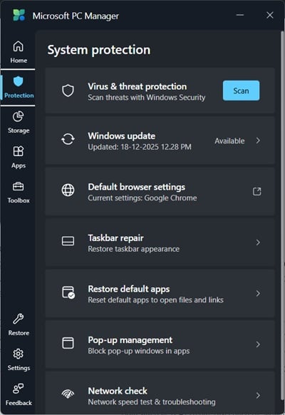 system updates