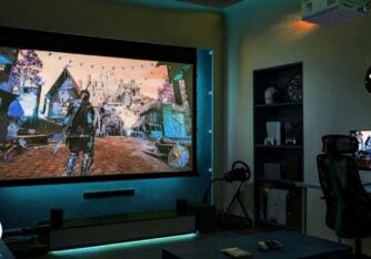 Gaming couch host party game night