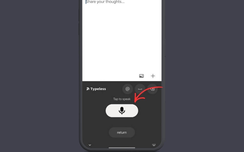 use voice input instead of typing use voice input instead of typing
