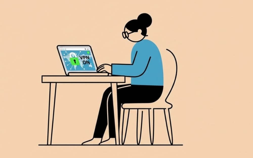 Women using VPN