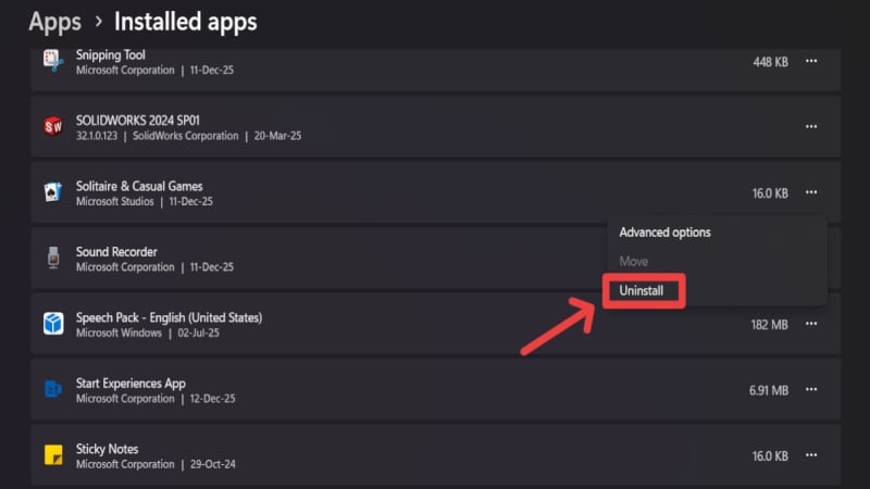 Uninstal unwanted apps