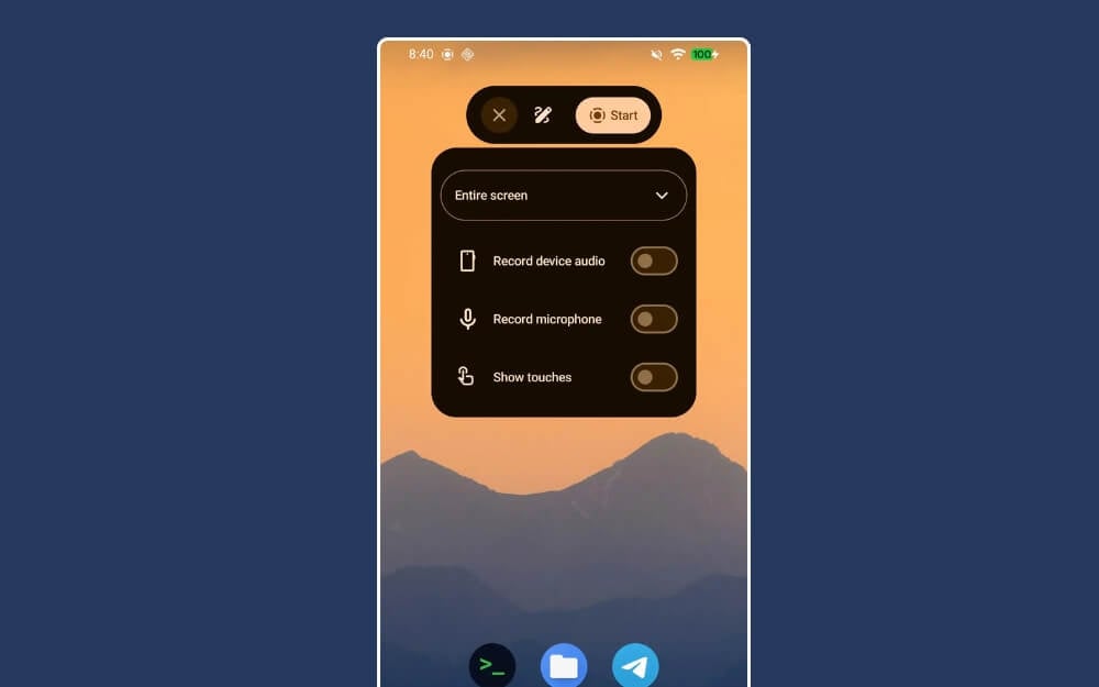 Android 14 Screen Recording Feature