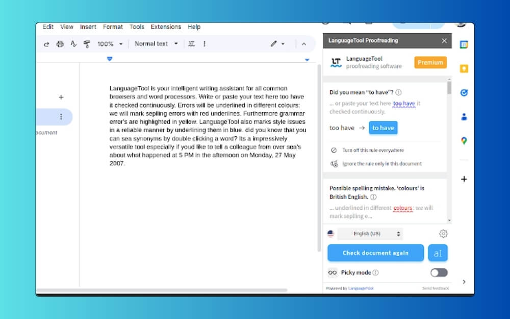 languagetool grammar checker for google docs languagetool - grammar checker for google docs