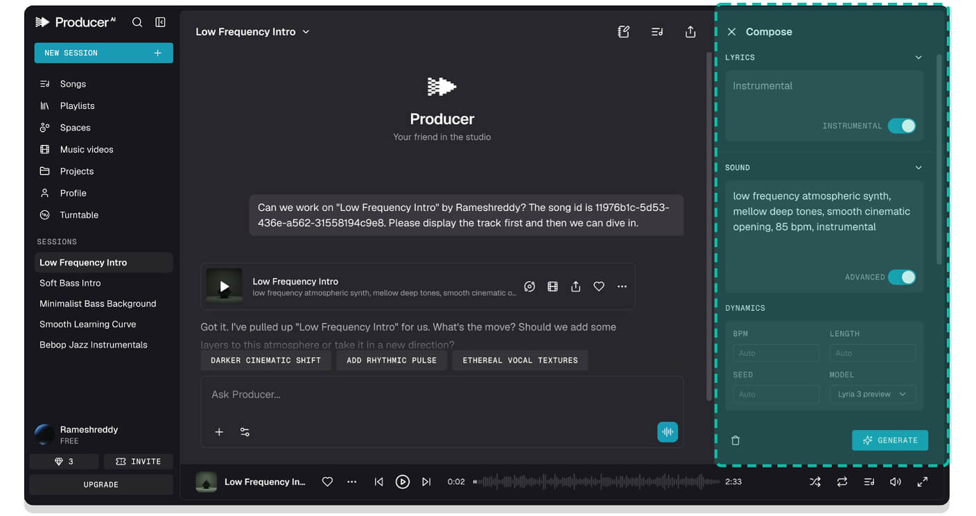 remix song and generate new output remix song and generate new output