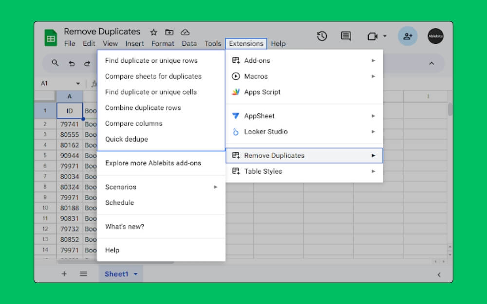remove duplicates clean data in google sheets remove duplicates - clean data in google sheets