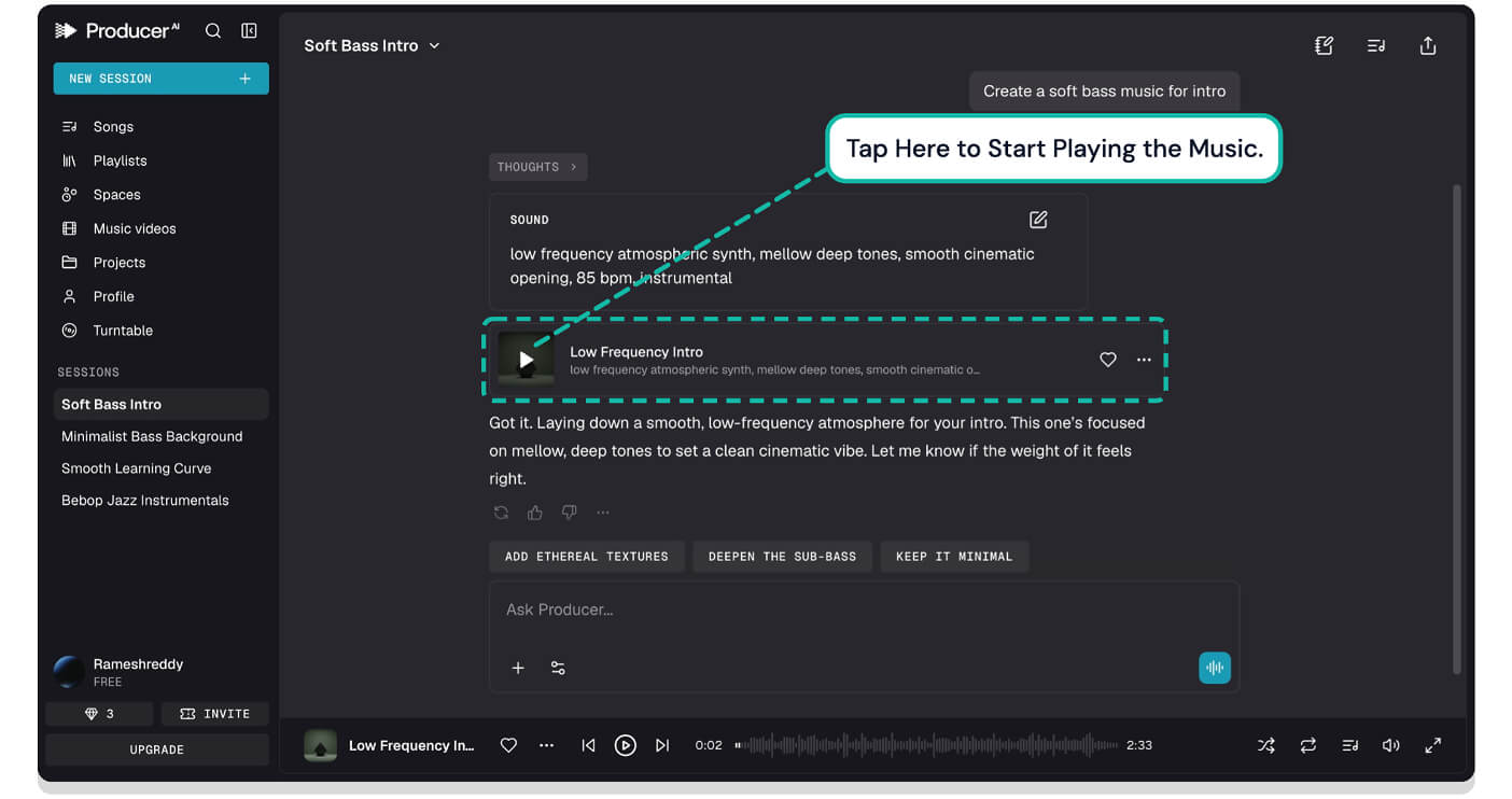 start playing your music start playing your music