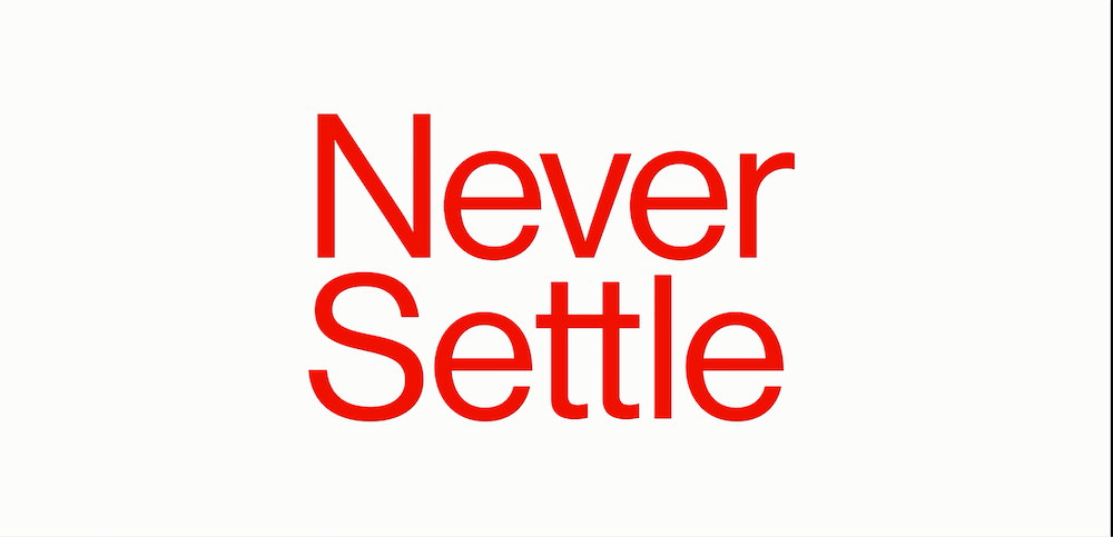 Never Settle