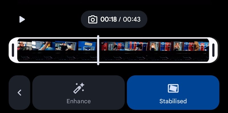 stabilized video on google photos app stabilized video on google photos app