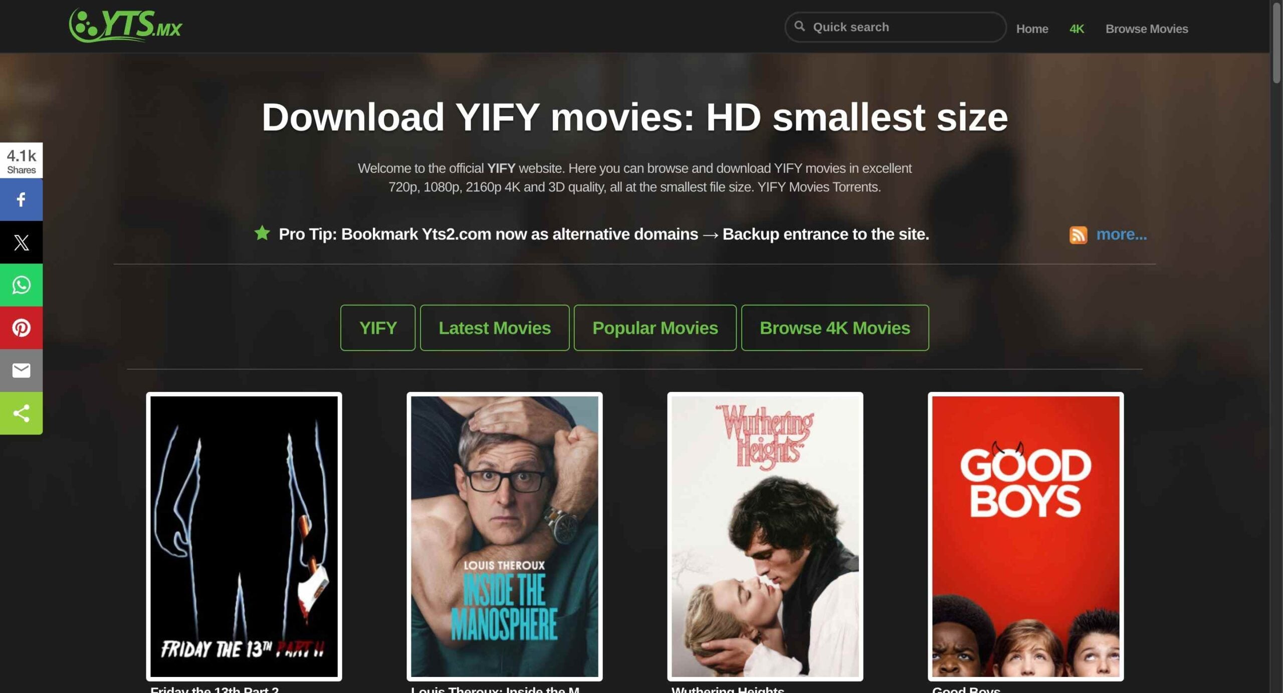 YTS MX Proxy Site