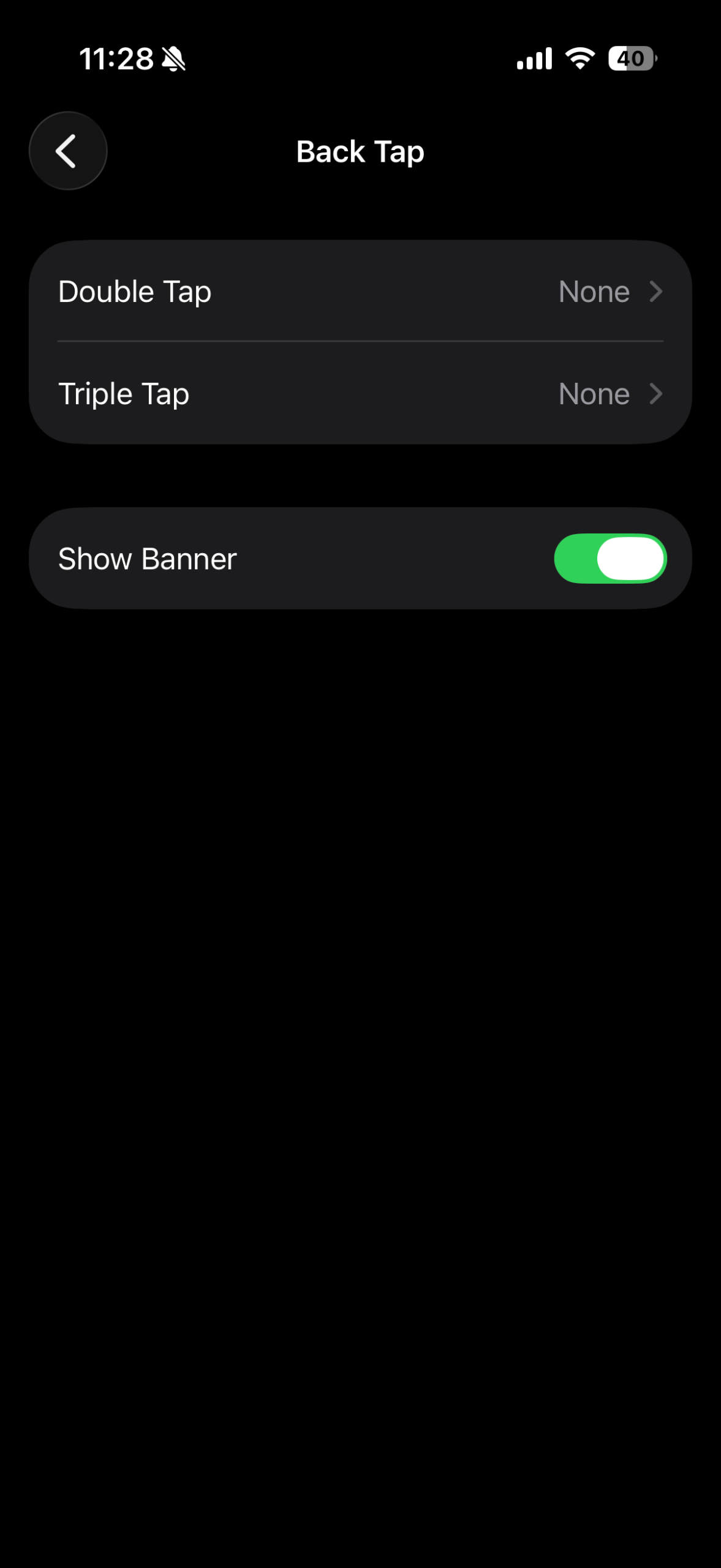 back-tap