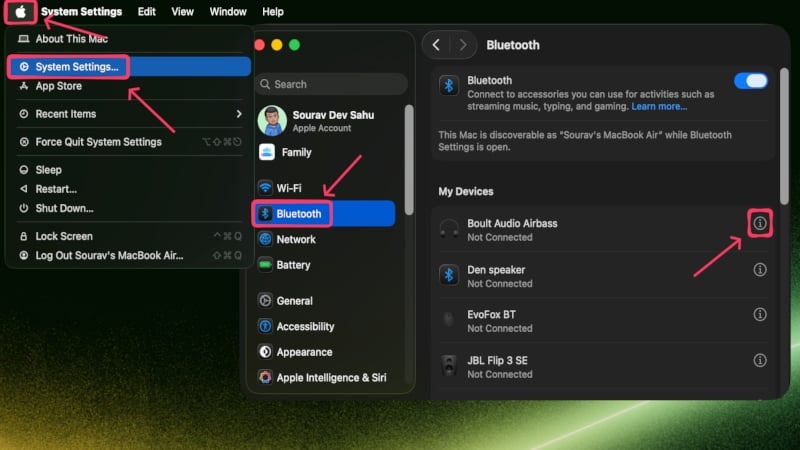 Bluetooth Settings