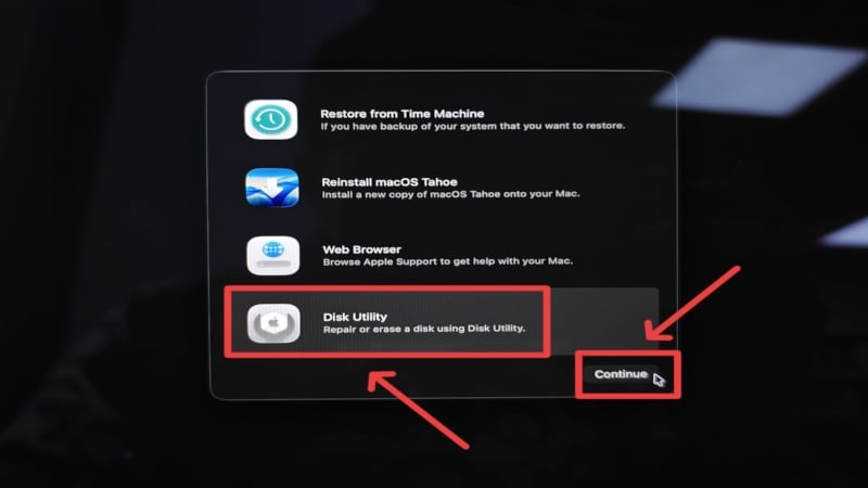 Disk Utility Settings