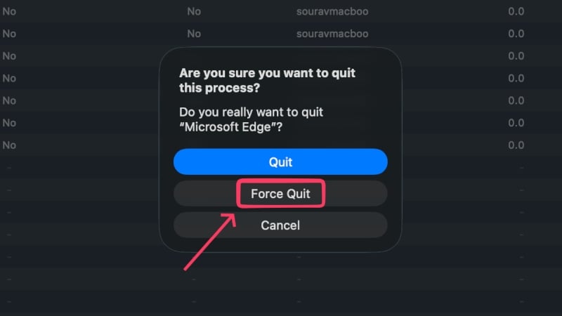 Force Quit App