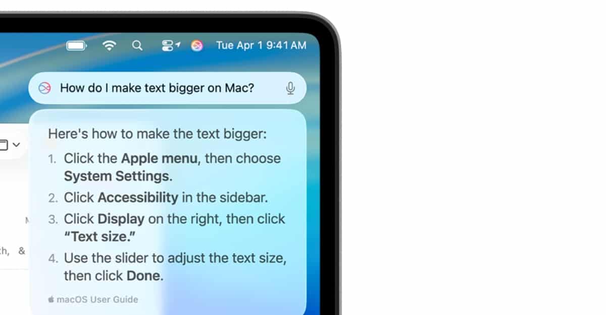 Apple Intelligence feature on Mac