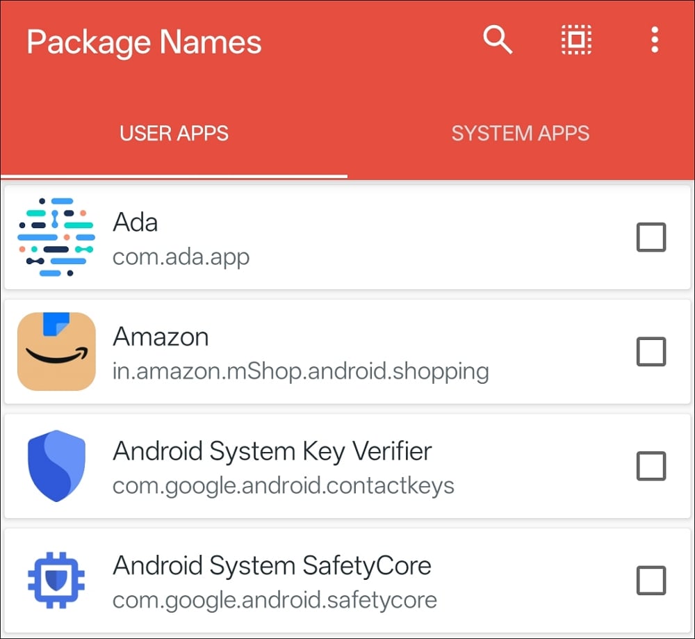 package name viewer