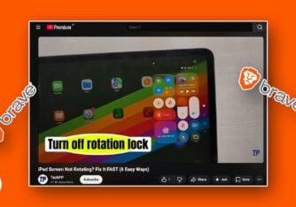 Brave browser YouTube