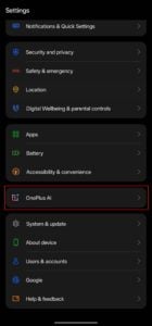 settings app