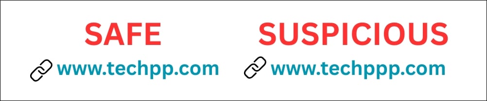 suspicious links resembling domain names