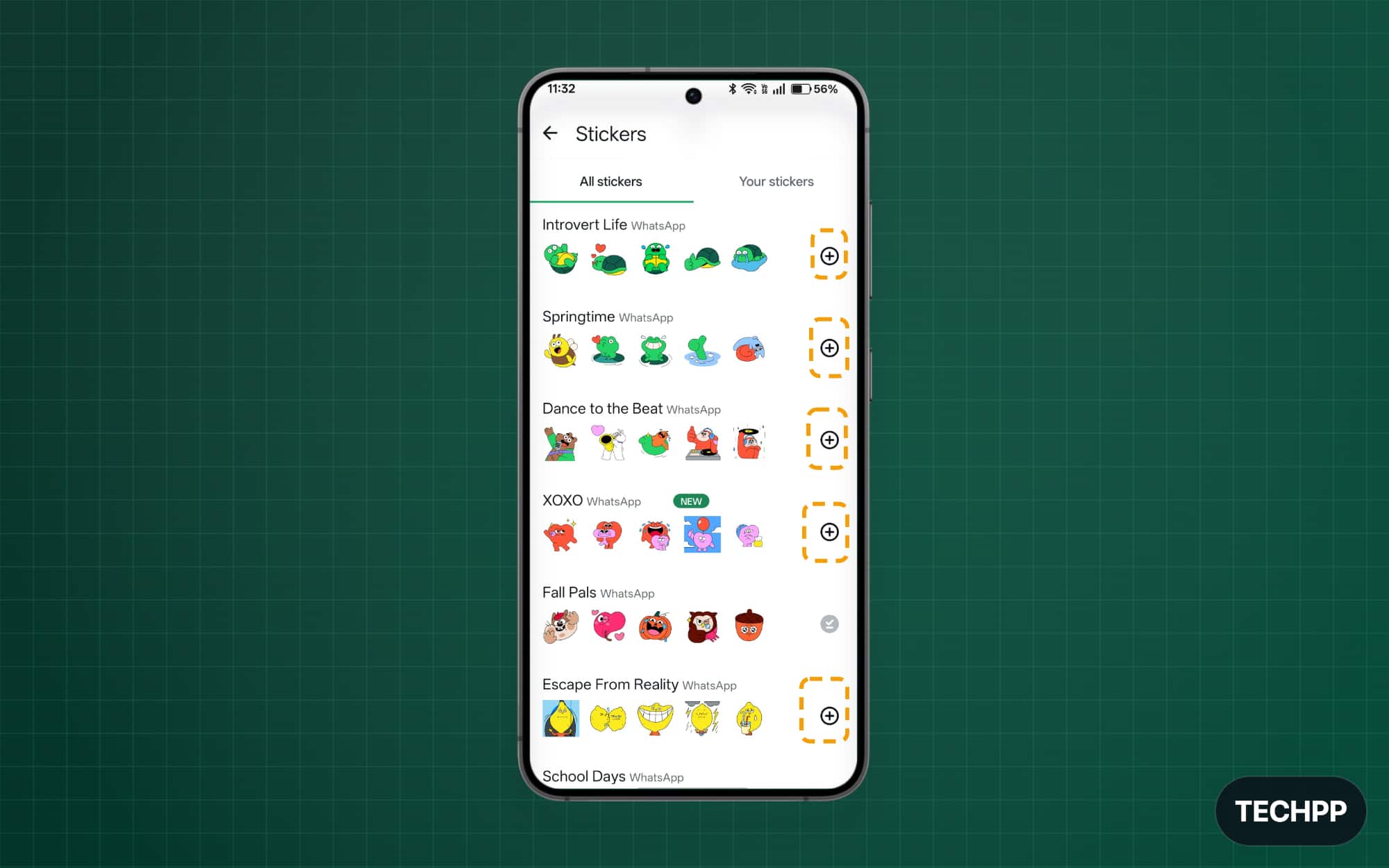 Add new stickers