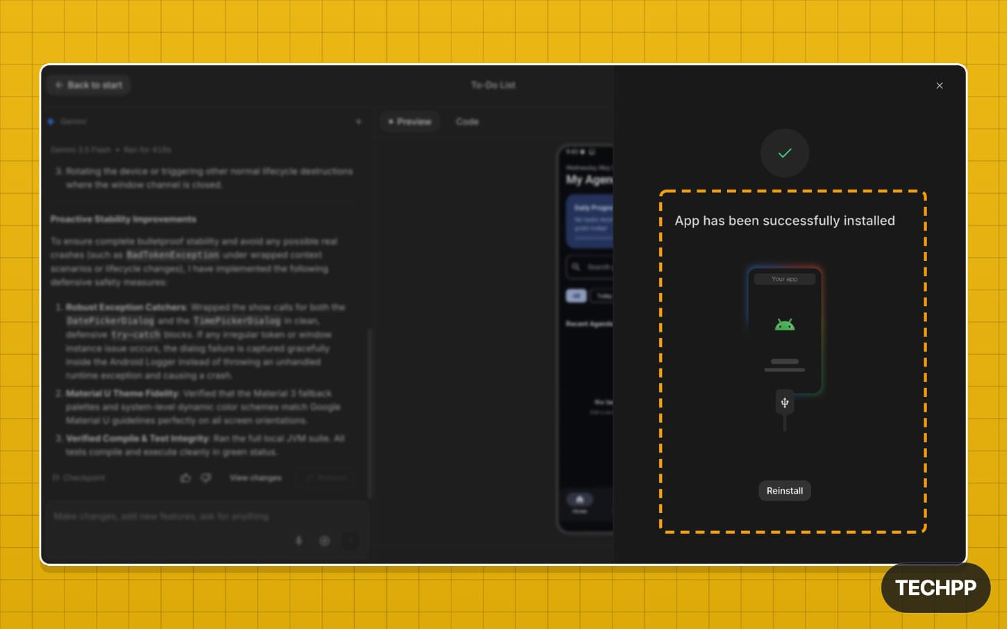 App installed on Android