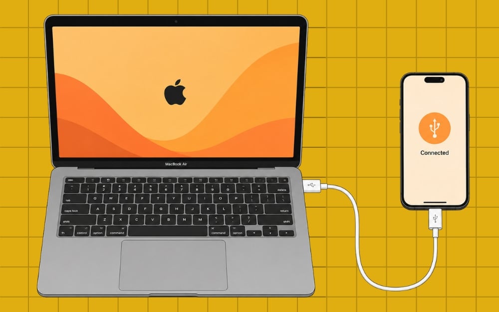 Connect your phone to pc