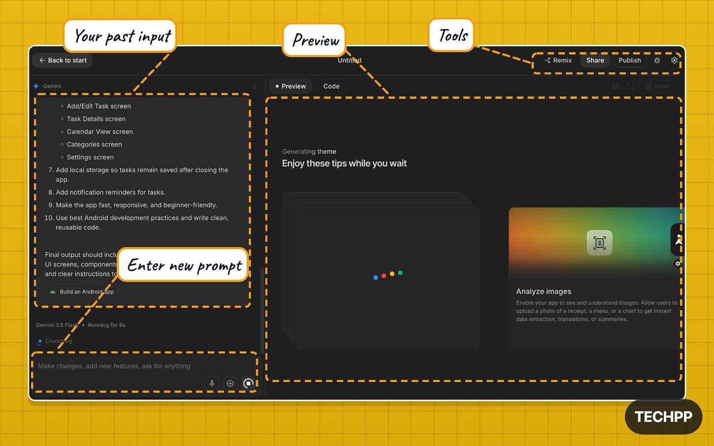 Google AI Studio build interface explained