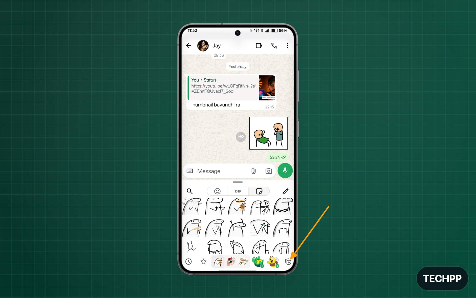 add new stickers option