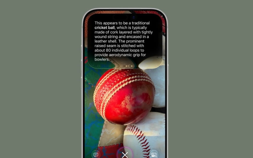 New Siri visual intelligence