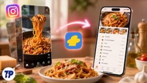 Recime Turn Instagram reels to Recipes