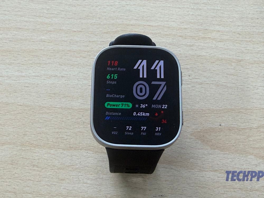 Amazfit Bip max display