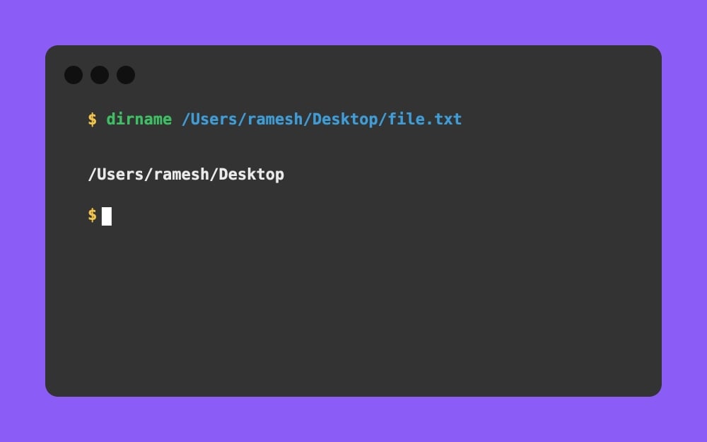 Mac Terminal - dirname Users ramesh Desktop file.txt (1)