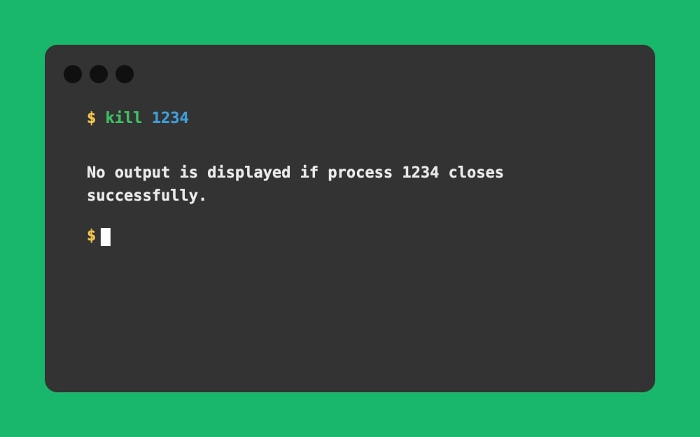 Mac Terminal - kill 1234