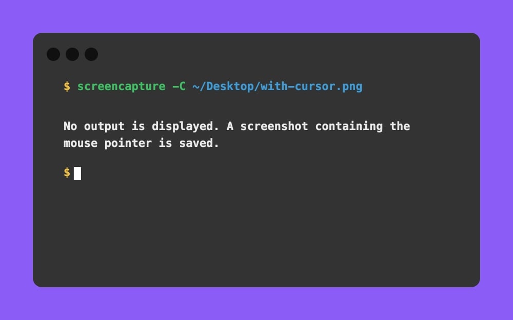 Mac Terminal - screencapture -C ~ Desktop with-cursor.png