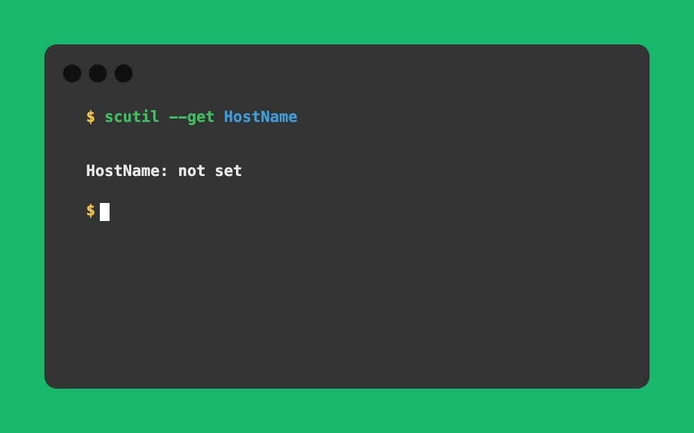 HostName: not set