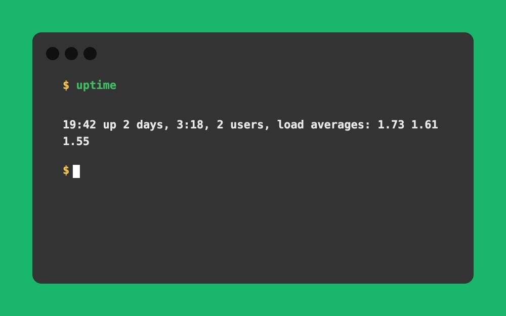 Mac Terminal - uptime