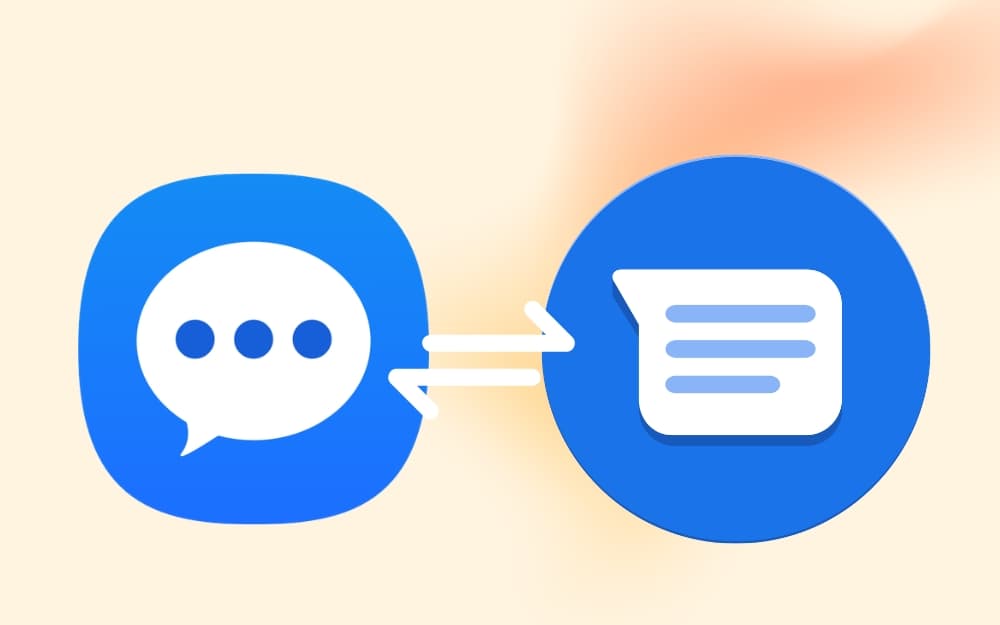 Sharing messages between Samsung Messages to Google Messages